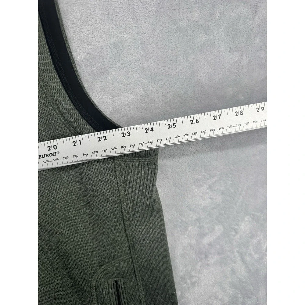 Vineyard‎ Vines Fleece Vest Green Full Zip Pockets Logo Men's Size XL READ